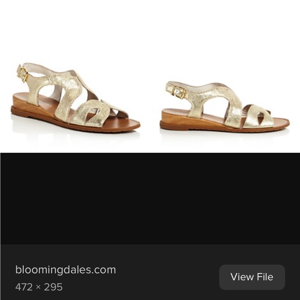 Kenneth Cole gold sandals - women size 8 - Picture 5 of 5